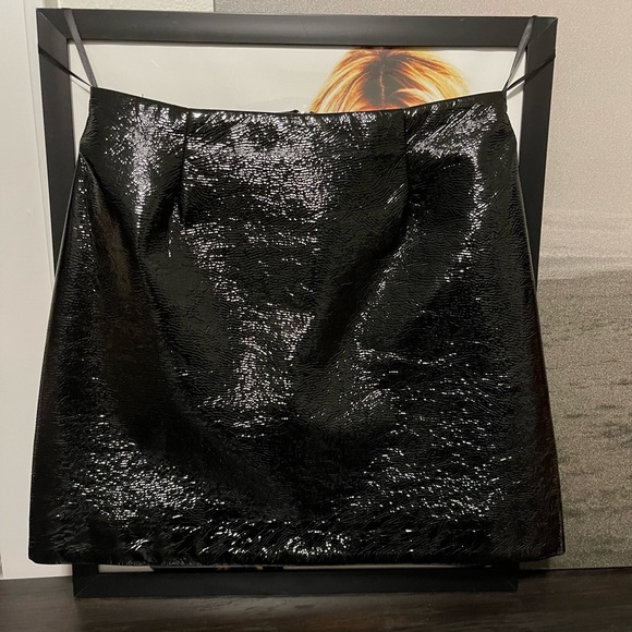 River Island Patent Leather Mini Skirt - Picture 3 of 11